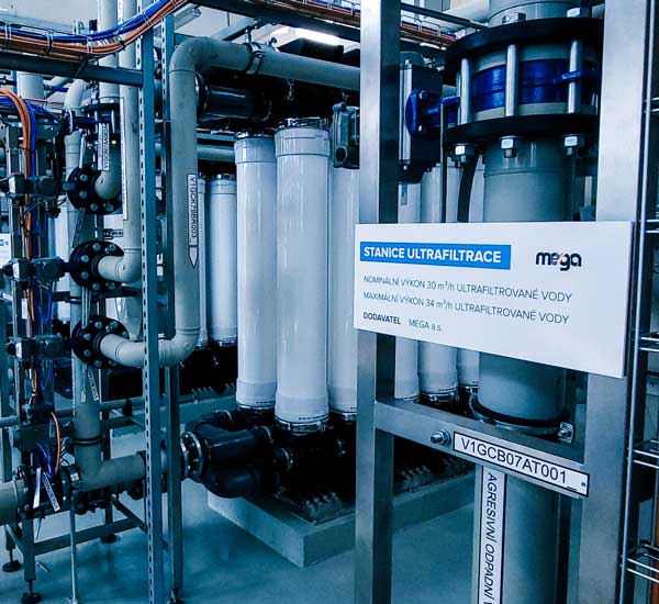 Successful installation of ultrafiltration for process water treatment in Prunéřov II Power Plant