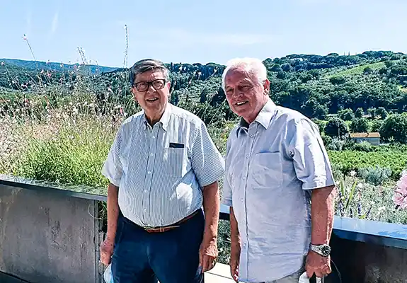 Professor Enrico Drioli and Lubos Novak